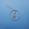 Silver Glitter Pole Dance Ornament Pose 4. Perfect gift for aerial fitness enthusiasts